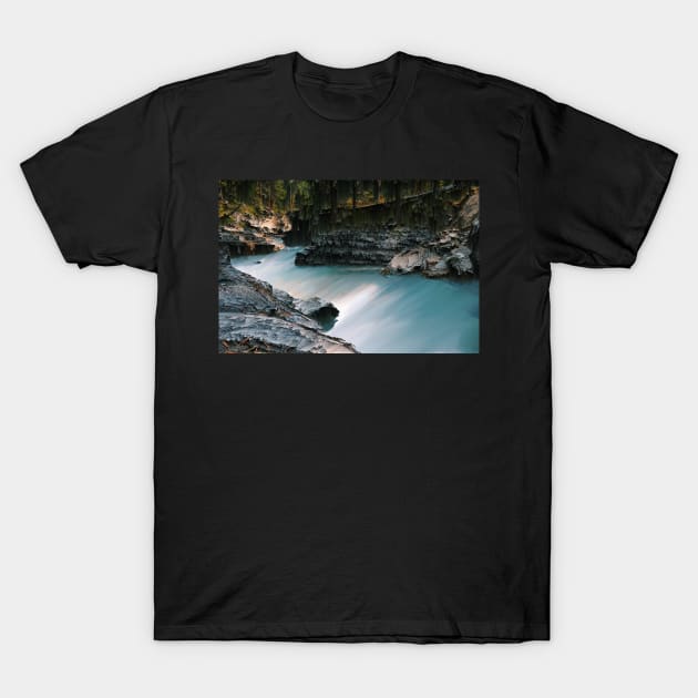 White Water, Lurking Forest T-Shirt by KnobbyNobbes